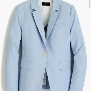 J. Crew Sky Blue Single-Button Blazer